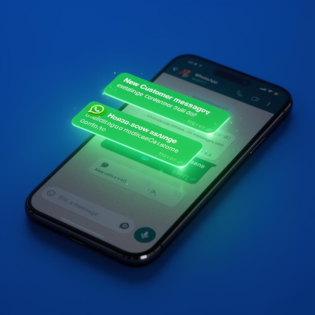 Notificações de clientes no WhatsApp